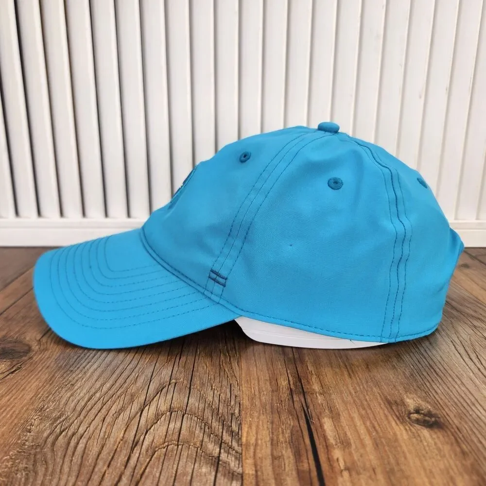 Titleist Performance Knit Golf Strapback Hat Cap Blue Sport Athletic Stretch Fit